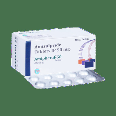 amipheral 50mg tablet Allopathy (Amisulpride (50mg)) - Uses in Hindi, Side Effects, Substitutes & Price in India
