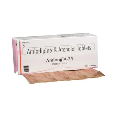 amlong a-25 tablet Allopathy (Amlodipine (5mg)) - Uses in Hindi, Side Effects, Substitutes & Price in India