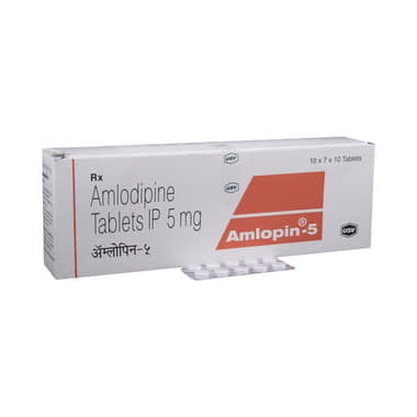 amlopin 5 tablet Allopathy (Amlodipine (5mg)) - Uses in Hindi, Side Effects, Substitutes & Price in India