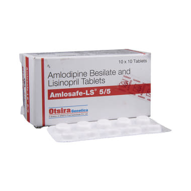 amlosafe-ls 5/5 tablet Allopathy (Amlodipine (5mg)) - Uses in Hindi, Side Effects, Substitutes & Price in India