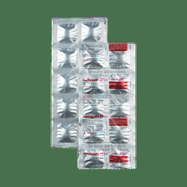 amlosafe tm 80 tablet Allopathy (Telmisartan (80mg)) - Uses in Hindi, Side Effects, Substitutes & Price in India