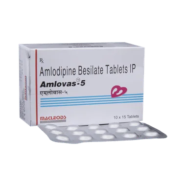 amlovas 5 tablet Allopathy (Amlodipine (5mg)) - Uses in Hindi, Side Effects, Substitutes & Price in India
