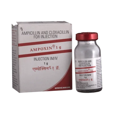 ampoxin 1gm injection Allopathy (Ampicillin (500mg)) - Uses in Hindi, Side Effects, Substitutes & Price in India