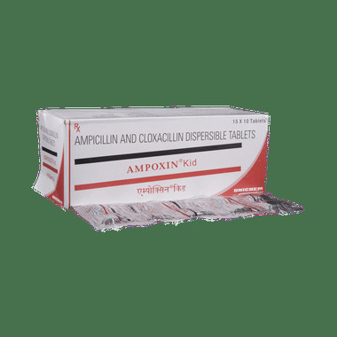 ampoxin kid 125mg/125mg tablet Allopathy (Ampicillin (125mg)) - Uses in Hindi, Side Effects, Substitutes & Price in India