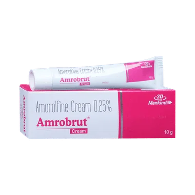 amrobrut cream Allopathy (Amorolfine (0.25% w/w)) - Uses in Hindi, Side Effects, Substitutes & Price in India
