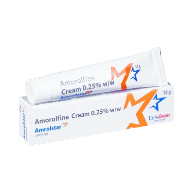 amrolstar cream Allopathy (Amorolfine (0.25% w/w)) - Uses in Hindi, Side Effects, Substitutes & Price in India