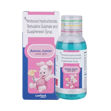 amrox junior syrup Allopathy (Ambroxol (15mg/5ml)) - Uses in Hindi, Side Effects, Substitutes & Price in India