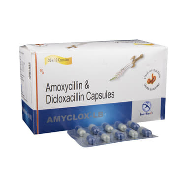 amyclox-lb capsule Allopathy (Amoxycillin (250mg)) - Uses in Hindi, Side Effects, Substitutes & Price in India