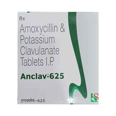 anclav 625 tablet Allopathy (Amoxycillin (500mg)) - Uses in Hindi, Side Effects, Substitutes & Price in India