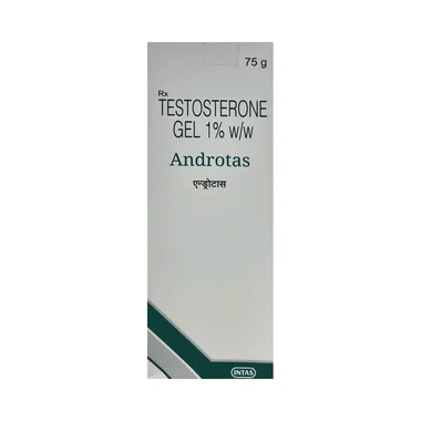 androtas gel Allopathy (Testosterone (1% w/w)) - Uses in Hindi, Side Effects, Substitutes & Price in India