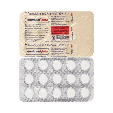 angicam-beta tablet Allopathy (Amlodipine (5mg)) - Uses in Hindi, Side Effects, Substitutes & Price in India