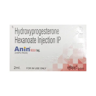 anin 500mg injection Allopathy (Hydroxyprogesterone (500mg)) - Uses in Hindi, Side Effects, Substitutes & Price in India