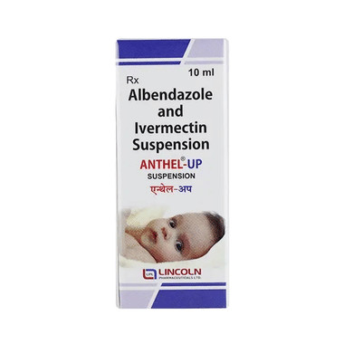 anthel up oral suspension allopathy (Ivermectin (1.5mg) + Albendazole (200mg)) - Uses in Hindi, Side Effects, Substitutes & Price in India