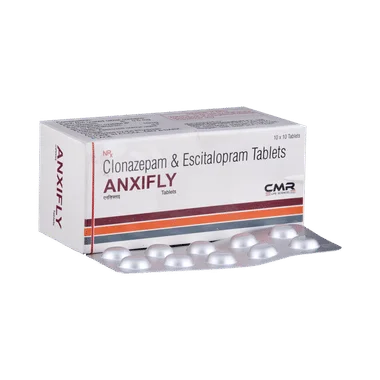 anxifly tablet Allopathy (Clonazepam (0.5mg)) - Uses in Hindi, Side Effects, Substitutes & Price in India