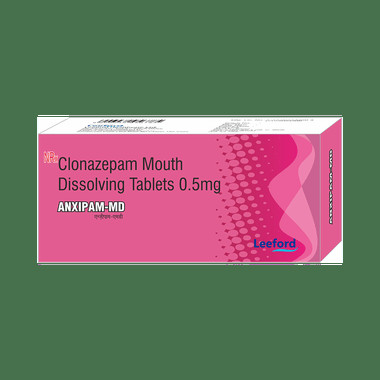 anxipam 0.5mg tablet md Allopathy (Clonazepam (0.5mg)) - Uses in Hindi, Side Effects, Substitutes & Price in India