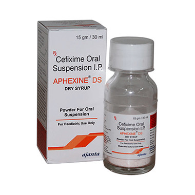 aphexine ds 50mg dry syrup Allopathy (Cefixime (50mg/5ml)) - Uses in Hindi, Side Effects, Substitutes & Price in India