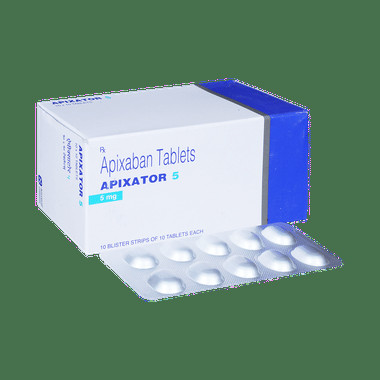 apixator 5 tablet Allopathy (Apixaban (5mg)) - Uses in Hindi, Side Effects, Substitutes & Price in India