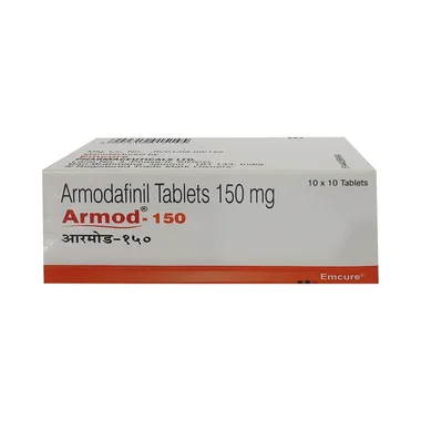 armod 150 tablet Allopathy (Armodafinil (150mg)) - Uses in Hindi, Side Effects, Substitutes & Price in India