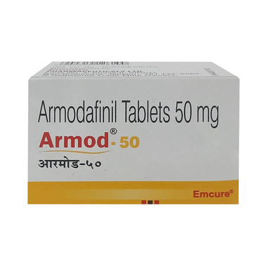 armod 50 tablet Allopathy (Armodafinil (50mg)) - Uses in Hindi, Side Effects, Substitutes & Price in India