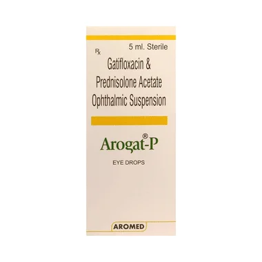 arogat-p eye drop Allopathy (Gatifloxacin (0.3% w/v)) - Uses in Hindi, Side Effects, Substitutes & Price in India