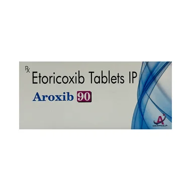 aroxib 90mg tablet Allopathy (Etoricoxib (90mg)) - Uses in Hindi, Side Effects, Substitutes & Price in India