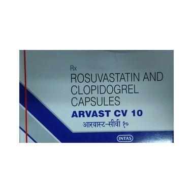 arvast cv 10 capsule Allopathy (Rosuvastatin (10mg)) - Uses in Hindi, Side Effects, Substitutes & Price in India