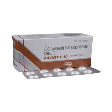 arvast f 10 tablet Allopathy (Fenofibrate (67mg)) - Uses in Hindi, Side Effects, Substitutes & Price in India