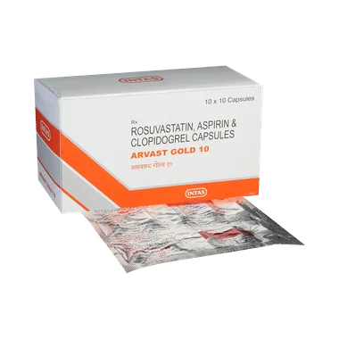 arvast gold 10 capsule Allopathy (Aspirin (75mg)) - Uses in Hindi, Side Effects, Substitutes & Price in India