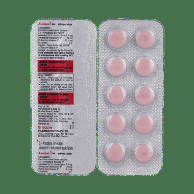 asomex-oh tablet Allopathy (Olmesartan Medoxomil (20mg)) - Uses in Hindi, Side Effects, Substitutes & Price in India