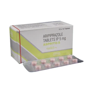 asprito 5 tablet Allopathy (Aripiprazole (5mg)) - Uses in Hindi, Side Effects, Substitutes & Price in India