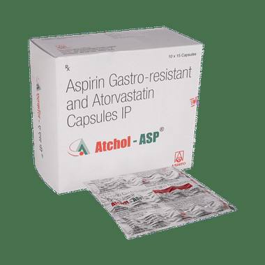 atchol-asp capsule Allopathy (Atorvastatin (10mg)) - Uses in Hindi, Side Effects, Substitutes & Price in India