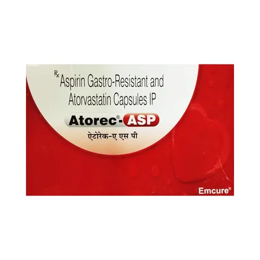 atorec-asp capsule Allopathy (Atorvastatin (10mg)) - Uses in Hindi, Side Effects, Substitutes & Price in India