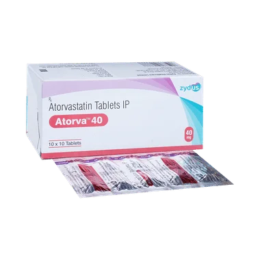 atorva 40 tablet Allopathy (Atorvastatin (40mg)) - Uses in Hindi, Side Effects, Substitutes & Price in India