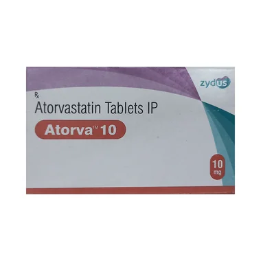 atorva tablet Allopathy (Atorvastatin (10mg)) - Uses in Hindi, Side Effects, Substitutes & Price in India