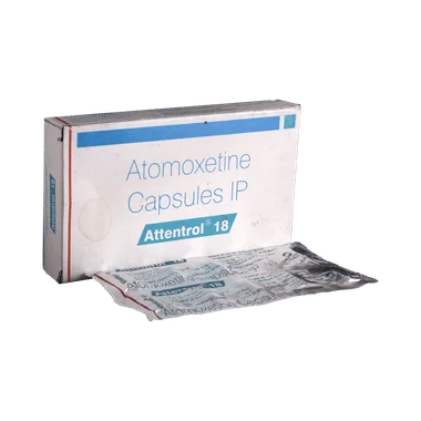 attentrol 18 capsule Allopathy (Atomoxetine (18mg)) - Uses in Hindi, Side Effects, Substitutes & Price in India