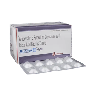 augpen lb 1g bid tablet Allopathy (Amoxycillin (875mg)) - Uses in Hindi, Side Effects, Substitutes & Price in India