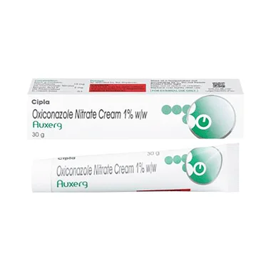 auxerg cream Allopathy (Oxiconazole (10mg)) - Uses in Hindi, Side Effects, Substitutes & Price in India