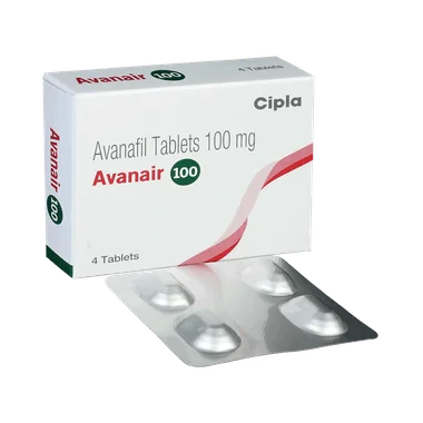 avanair 100 tablet Allopathy (Avanafil (100mg)) - Uses in Hindi, Side Effects, Substitutes & Price in India