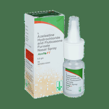 azeflo ft nasal spray Allopathy (Fluticasone Propionate (27.5mcg)) - Uses in Hindi, Side Effects, Substitutes & Price in India