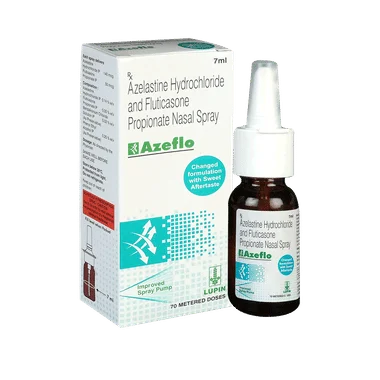azeflo nasal spray Allopathy (Fluticasone Propionate (50mcg)) - Uses in Hindi, Side Effects, Substitutes & Price in India