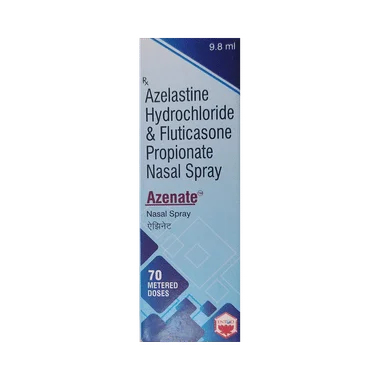 azenate nasal spray Allopathy (Fluticasone Propionate (357mcg)) - Uses in Hindi, Side Effects, Substitutes & Price in India