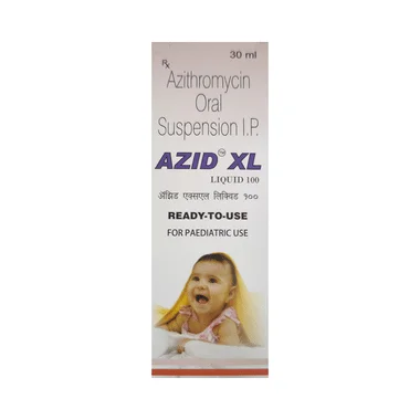 azid xl 100mg syrup Allopathy (Azithromycin (100mg/5ml)) - Uses in Hindi, Side Effects, Substitutes & Price in India