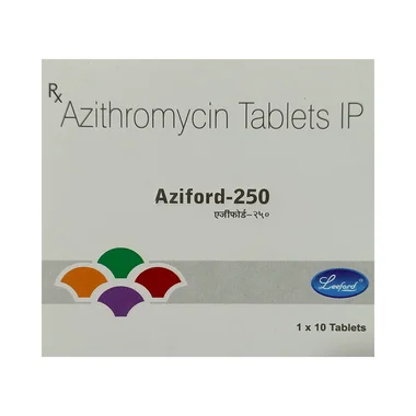 aziford 250 tablet Allopathy (Azithromycin (250mg)) - Uses in Hindi, Side Effects, Substitutes & Price in India
