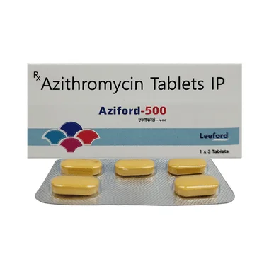 aziford 500 tablet Allopathy (Azithromycin (500mg)) - Uses in Hindi, Side Effects, Substitutes & Price in India