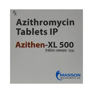 azithen-xl 500 tablet Allopathy (Azithromycin (500mg)) - Uses in Hindi, Side Effects, Substitutes & Price in India