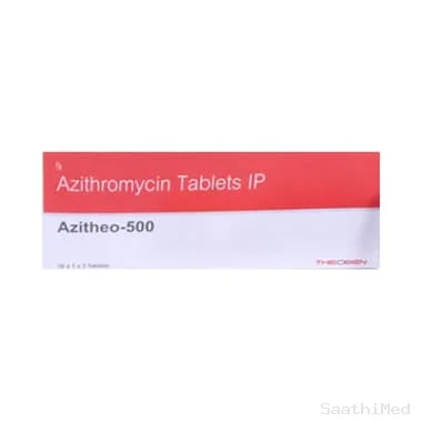 azitheo 500 tablet Allopathy (Azithromycin (500mg)) - Uses in Hindi, Side Effects, Substitutes & Price in India