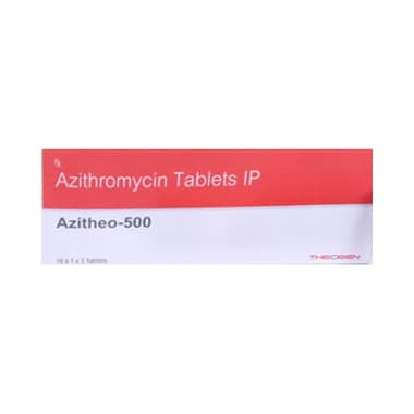 azitheo 500 tablet Allopathy (Azithromycin (500mg)) - Uses in Hindi, Side Effects, Substitutes & Price in India