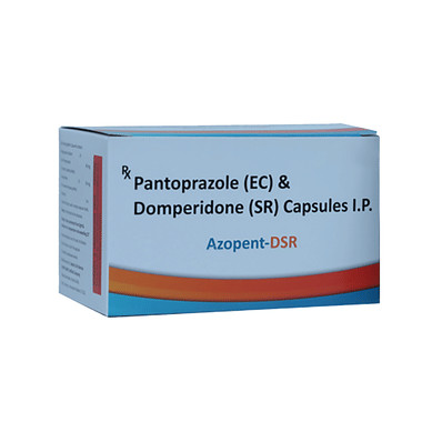 azopent-dsr capsule allopathy (Domperidone (30mg) + Pantoprazole (40mg)) - Uses in Hindi, Side Effects, Substitutes & Price in India