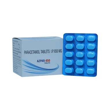 azpar 650 tablet Allopathy (Paracetamol (650mg)) - Uses in Hindi, Side Effects, Substitutes & Price in India