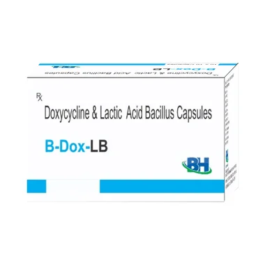 b-dox-lb capsule Allopathy (Doxycycline (100mg)) - Uses in Hindi, Side Effects, Substitutes & Price in India